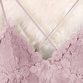 thumbnail image 4 of XIAONU Women's Sexy Camisole Nightgown Satin Chiffon Lace Trim Homewear Elegant Bedroom Sleepwear Dress, 4 of 5