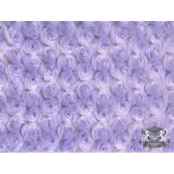 Minky Rosebud Lavander Fabric by The Yard