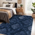 Baroque Damask Area Rug Vintage Floral Pattern Carpet Washable Non Slip ...