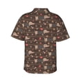thumbnail image 3 of Fotbe Dachshund Dog Puppy Hawaiian Shirt for Men Unisex Summer Beach Casual Short Sleeve Cotton Linen Button Down Shirts-Large, 3 of 9