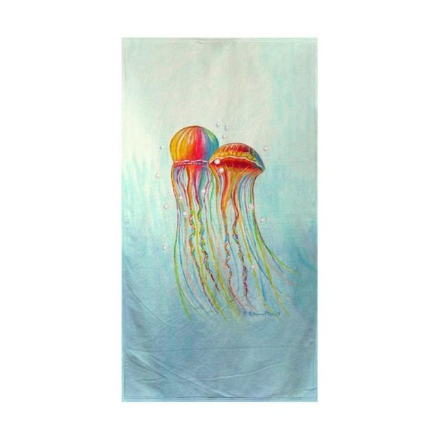 Betsy Drake BT1095 Colorful Jellyfish Beach Towel