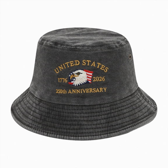 Leey-World Bucket Apparel Hat Retired Air Force Embroidery Cotton Hats for Men & Women,Black