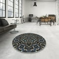 thumbnail image 4 of Ahgly Company Machine Washable Indoor Rectangle Transitional Grey Gray Area Rugs, 5' x 8', 4 of 7