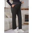 thumbnail image 3 of DARING DIVA Women's Maternity Elastic Waist Drawstring Over Belly Pants S Black, 3 of 8