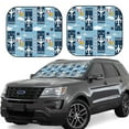 thumbnail image 2 of Bingfone Airplanes And Aviation Signs Windshield Sun Shade 2-Piece Foldable Car Front Window Sunshade For Most Sedans Suv Truck - Auto Sun Blocker Visor Protector Blocks Max Uv Rays - Large, 2 of 7