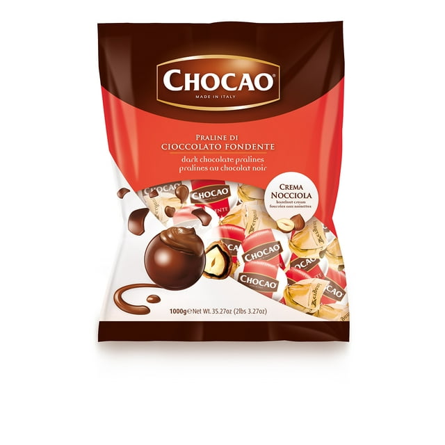 Vergani, Italian Dark Chocolate Pralines w/ Hazelnut Cream (1.250 Lbs)
