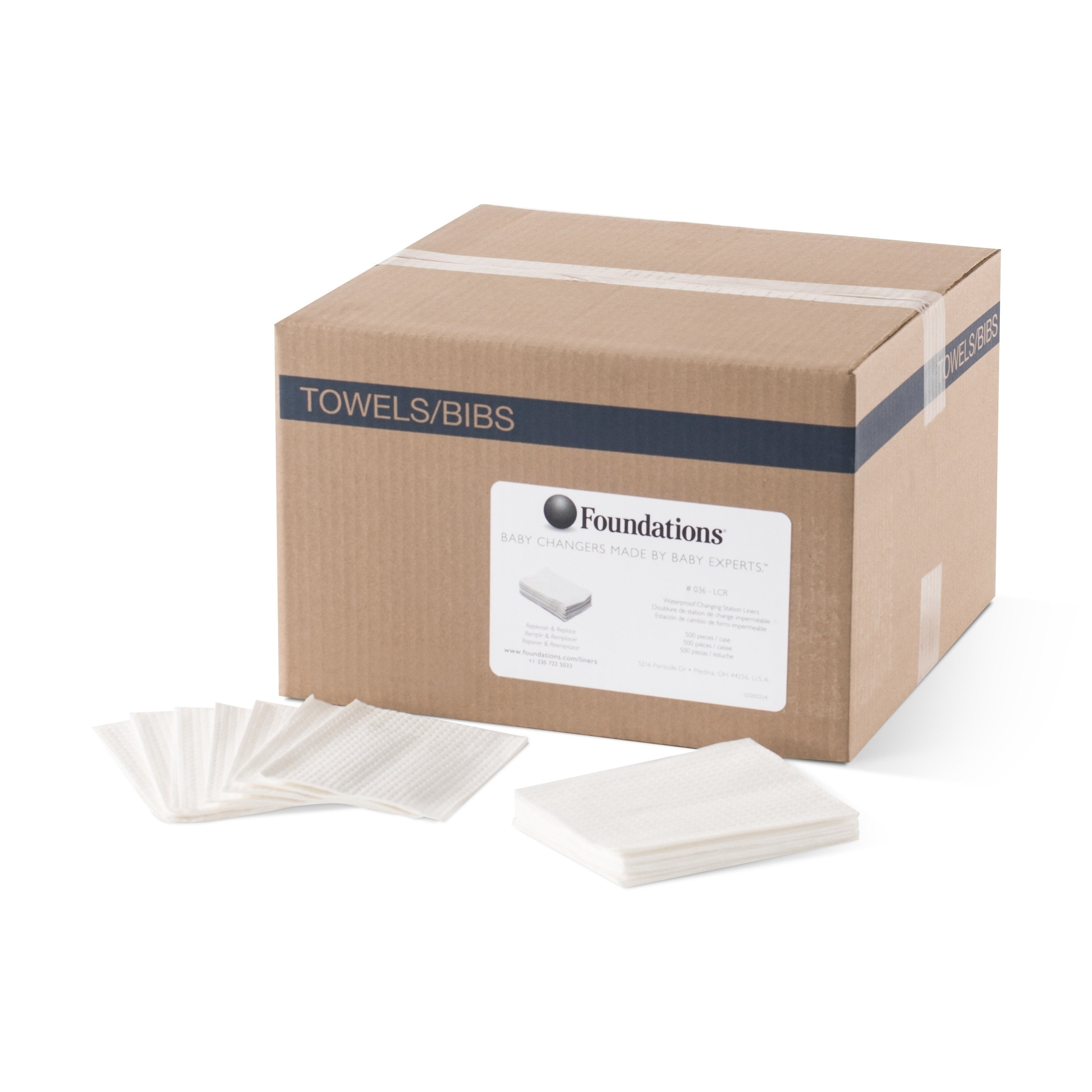 Sanitary Disposable Changing Station Liners, Waterproof by Foundations