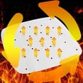 thumbnail image 3 of ENJOYW 100Pcs Perforated Square Non-stick Air Frying Pan Pad Barbecue Paper Steam Mat Baking Papers, 3 of 7
