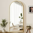 thumbnail image 3 of Easy4Home 76"x34" Arched Full Length Mirror Freestading Full Body Floor Mirror, Gold, 3 of 6