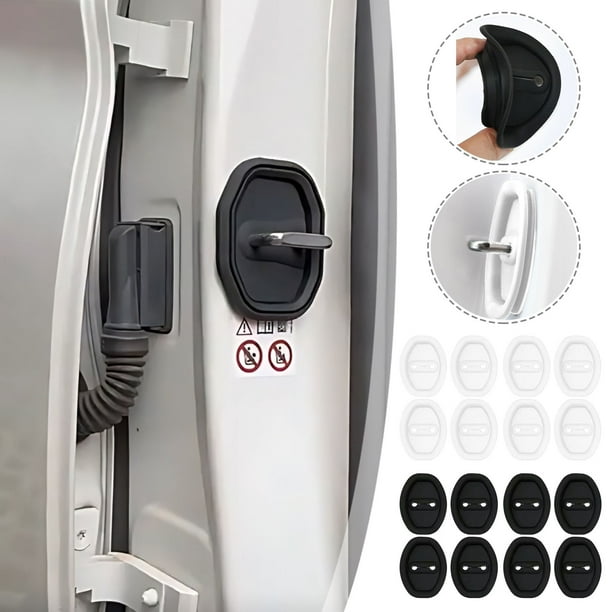 Almohadilla protectora de cerradura de puerta de coche Funda absorbedora de silicona para protección contra arañazos y ruido