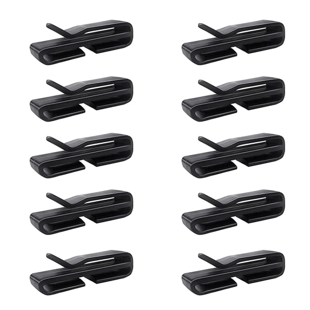 Paquete de 10 soportes para máscaras, soporte con clip para casco de esquí para fijar máscaras al casco, gancho de extensión para máscaras extensibles, soportes para máscaras para adultos y niños
