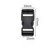 thumbnail image 5 of Plastic Side Release Buckles，Heavy Duty Plastic Buckle Clips Snaps Backpack Belt Replacement Buckle, 5 of 5