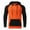 Orange, variant on Men's Novelty Color Block Pullover Fleece Hoodie Long Sleeve Sweatshirt Multicolor Panel Sweatshirt with Pocket