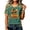 31# Green, variant on V Neck Fall Shirts for Women Pumpkin Graphic T Shirts Cute Halloween Tops Thanksgiving Tee Light Purple M