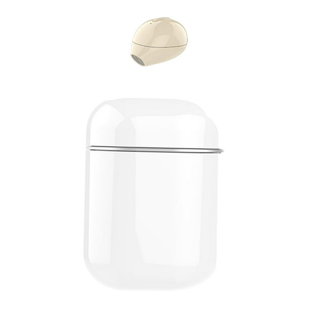 Mini Inalámbrico Pequeño Bluetooth con Estuche de Carga Manos Impermeable - Piel Sunnimix auricular único
