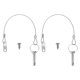 thumbnail image 1 of Uxcell 2-Pack Pasadores de Liberación Rápida, Diámetro de 5/16" (8mm), Longitud de Uso de 1.1" (27mm) Pasador para Techo Bimini con Cuerda y Tornillos, Pasadores de Hardware de 1.7" (42mm) de Largo, 1 of 1