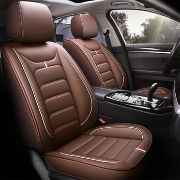 Luxury Faux Leather Car Seat Cover Full Set (5 Seats) For Toyota - Front & Rear, Airbag Friendly