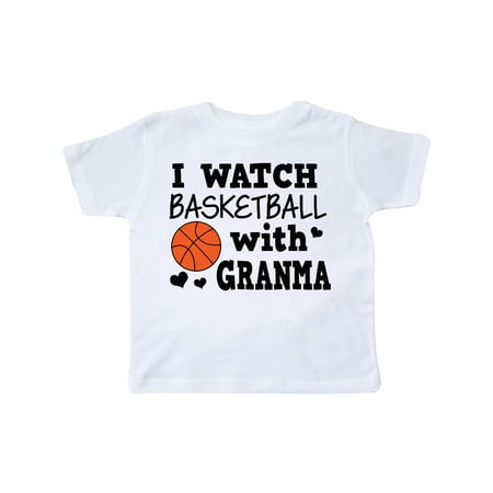 

Inktastic I Watch Basketball with Granma Gift Toddler Boy Girl T-Shirt