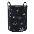 thumbnail image 3 of YFYANG Panier à Linge Imperméable Hamper, Snowflake Pattern en Tissu Oxford avec Poignée Pliable, 3 of 8