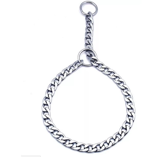 Collar Estrangulador De Adiestramiento Para Perros Con Caden