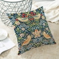 thumbnail image 4 of Chinoiserie Pillow Covers 18x18 Set of 2, Outdoor Navy Blue Sage Green Vintage Throw Pillow Covers Farmhouse Red Strawberry Floral Bird Cushion Case Home Decor for Couch Sofa, 4 of 6