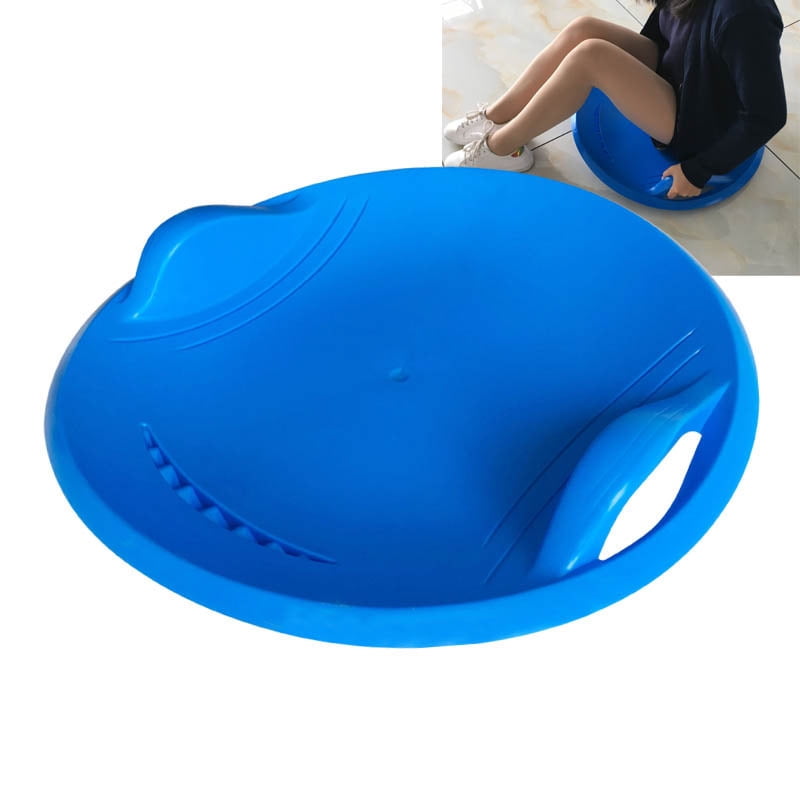Thicken Kids Safe Sturdy Snow Sled Saucer Disc Winter Outdoor Sport Skiing Board Color:Blue by