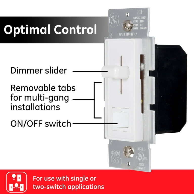 3-Speed Single Slide Performance White Fan Switch 3-Speed Single Slide Performance White Fan Switch
