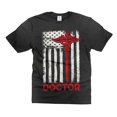 thumbnail image 2 of Doctor Patriotic Shirt Doctor USA Flag Shirt Mens Womens Doctor Shirts Doctor Birthday Tee (Small Grey), 2 of 6