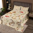 thumbnail image 2 of Erosebridal Botanical Mushroom Coverlet Set King,Wildlife Rabbit Bedding Set,Cartoon Decor,Ultra Soft,3 Pieces, 2 of 5