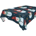 thumbnail image 5 of Ryvnso Christmas Snowmans Rectangle Table Cloth Tablecover Dinning Tablecloth 54"x72", 5 of 8