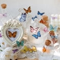 thumbnail image 3 of Set de stickers OBUJOPAL de 40 piezas, mariposas moradas, 4 x 5 cm, 3 of 5