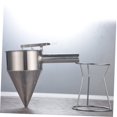 thumbnail image 4 of Woeilo Kitchen Items Stainless Steel Funnel Pancake Batter Dispenser for Octopus Baking Funnel Dispenser with Stand Silver, 4 of 5
