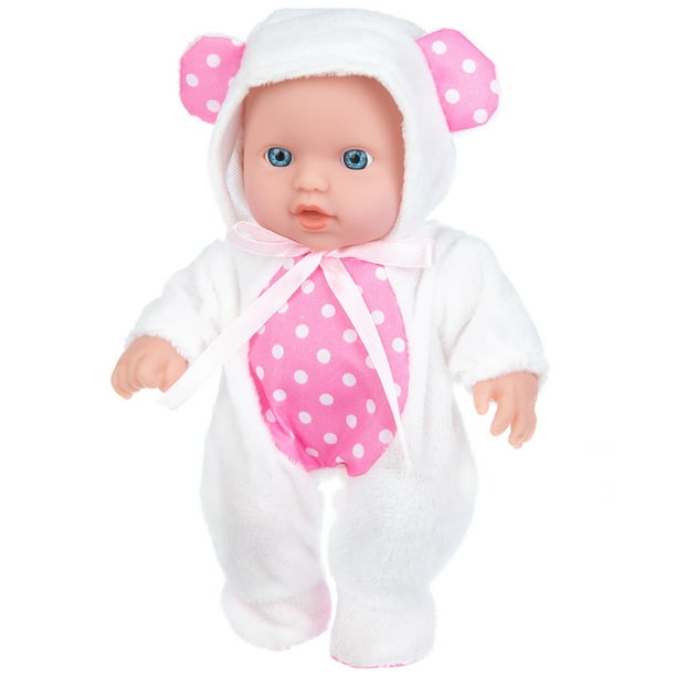 Silicona Babe Doll Vinilo Flexible Realista Reborn Doll Toy (Punto blanco) Ehuebsd libre de BPA