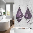 thumbnail image 5 of Coolnut Hand Towels Purple Woman Silhouette 2 PCS, Cotton Bath Towel Drying Face Hands Body Decorative Water Absorbent Lightweight Washcloth for Bathroom Ktichen Travel Gym, 16"×28", 5 of 6