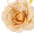 thumbnail image 4 of 1 Piece abrazaderas Magnética Seersucker Flores Corbatas para Cortinas Decor Amarillo, 4 of 6