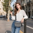 thumbnail image 6 of Gynky Checkered Crossbody Bag Bum Bags for Women, Spacious Nylon Shoulder Handbag Purse Fanny Packs Belt Bag, 6 of 6