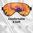 thumbnail image 3 of Goofa Vibrant Flamingo Illustration Printed Sleep Eye Mask for Men Women, Zero Eye Pressure Sleeping Mask, Light Blocking Night Blindfold, Soft Eye Shade Cover, 3 of 7