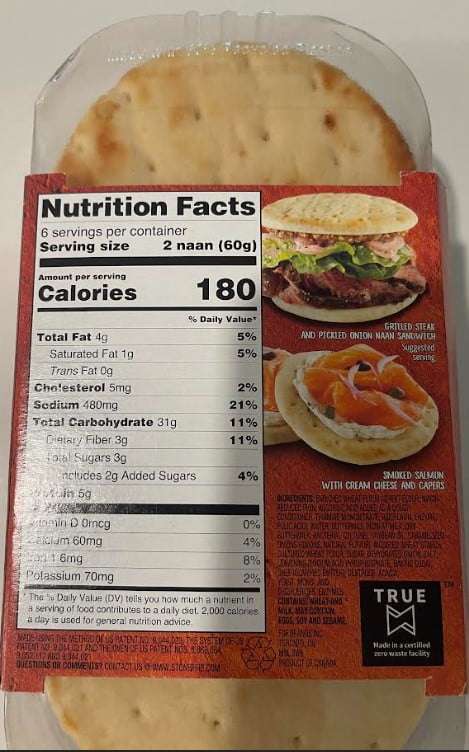 VSM SF ROUND BREAD ORIGINAL NAAN 12.7 OZ (2 PACK)