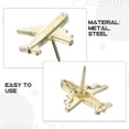 thumbnail image 3 of TEHAUX 30Pcs Practical Pushpins Golden Decorative Design for Adults in Office Use, 3 of 8