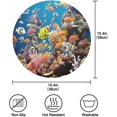 thumbnail image 4 of Coolnut Colorful Fishes Round Placemats Washable Placemats Non-Slip Heat-Resistant Table Place Mats for Dining Kitchen Holiday Party Table 15.4"-6PCS Home Decor, 4 of 7