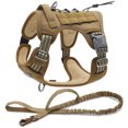 thumbnail image 1 of Reflective Tactical Harness For Large Small Dogs Training Vest Leash Pet Harness And Leash Set For Dog Outdoor Adjustable Padded, 1 of 5