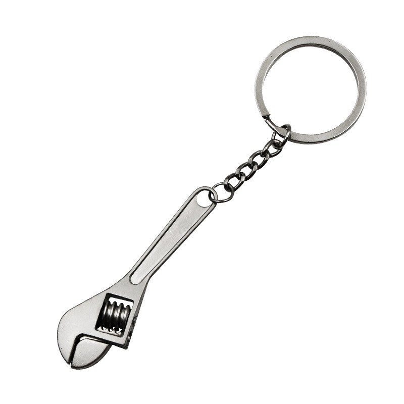 Mini Adjustable Wrench Key Chain Adjustable Metal Spanner Keyring Hand