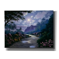 Epic Graffiti 'Moonlight Roses 2' by Anthony Casay, Canvas Wall Art, 34"x26"