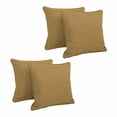 thumbnail image 2 of 18-inch Double-corded Solid Outdoor Spun Polyester Square Throw Pillows with Inserts (Set of 4) 9810-CD-S4-REO-SOL-08, 2 of 2