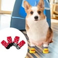 thumbnail image 2 of 4 Pieces Non-Slip Dog Socks Small Cat Paw Protector Socks Pet Doggie Socks Grip Knit Socks,Pet Paw Protector Traction for Small Medium Pet, 2 of 3