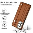 thumbnail image 6 of Nalacover Wallet Case for Samsung Galaxy A53 5G, Business PU Leather Unique Design Wristband Kickstand Credit Card Holder Slots Shockproof Scratch Resistant Phone Case for Samsung Galaxy A53 5G,Brown, 6 of 6