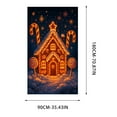 thumbnail image 3 of Hometravel Christmas Door Curtain Decor, Holiday Scene Background Door Cover, Festive Entryway Decorations for Home, Party Settings, 3 of 6