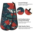 thumbnail image 2 of Yayeee Double Oven Mitt Kitchen Heat Resistant Baking 35" x7" Quilted Glove, Christmas Berries, 2 of 6