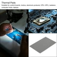 thumbnail image 5 of 2 Pack Thermal Pad  4.0W/m.K Insulated Silicone Cooling Pads 150x100x2mm for Laptop Computer Radiator, Grey, 5 of 6