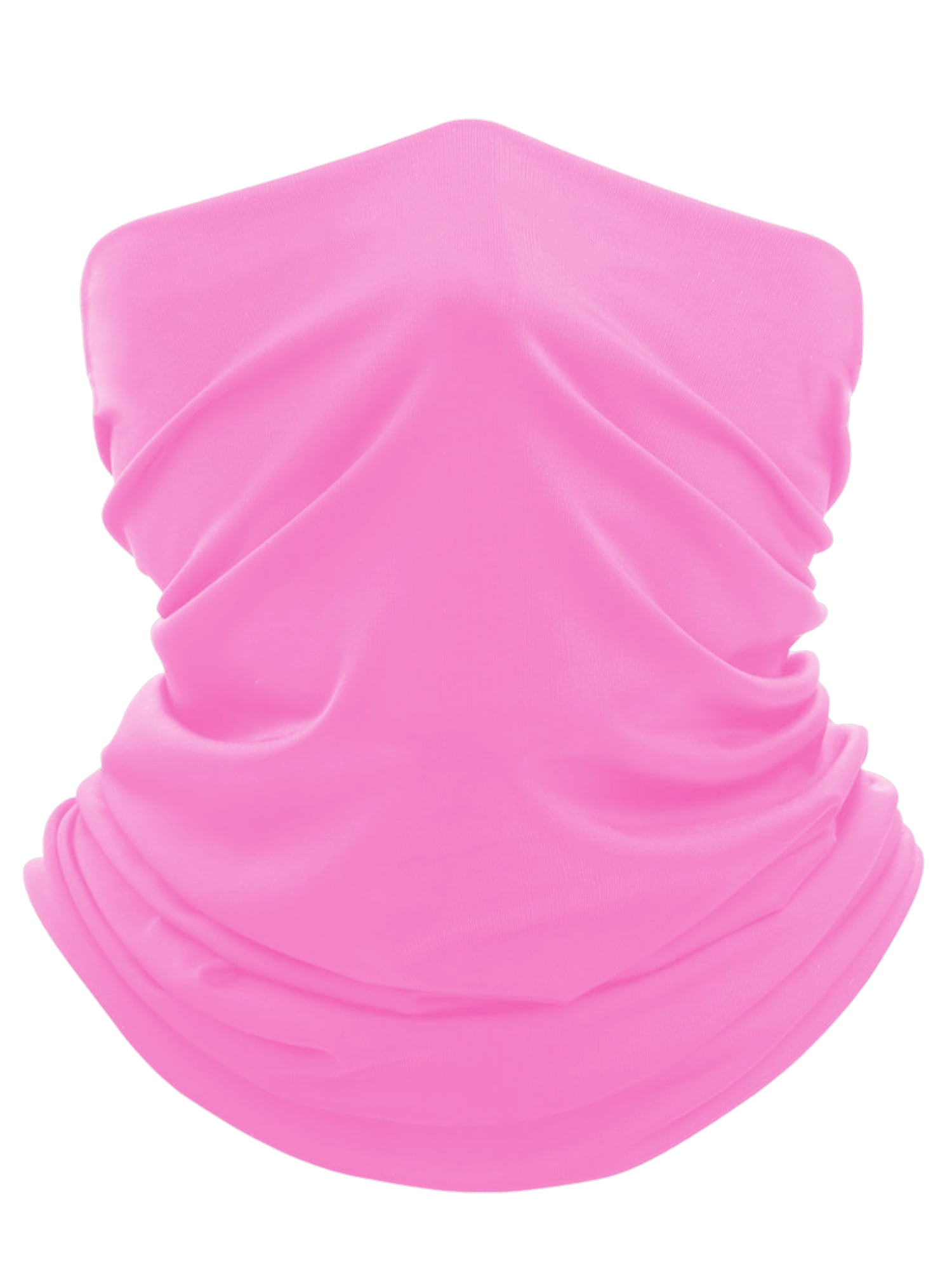 Pink Blue Art Deco Stain Glass Tubular Multi Function Head Wear Scarf Beanie Cap